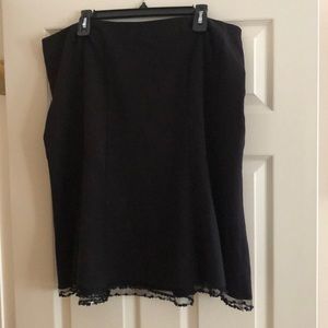 Lane Bryant Size 18 Dressy Black Skirt